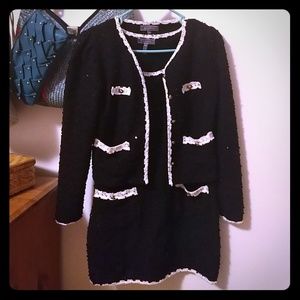 Gracia chanel-style black dress suit